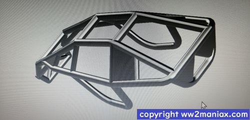 WW2MX PRODUCT GF-01クローラー用パイプフレームボディー☆ワイルド